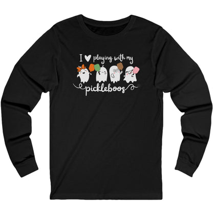 Heart My Pickleboos Unisex Long Sleeve Tee