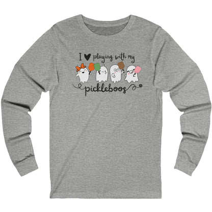 Heart My Pickleboos Unisex Long Sleeve Tee