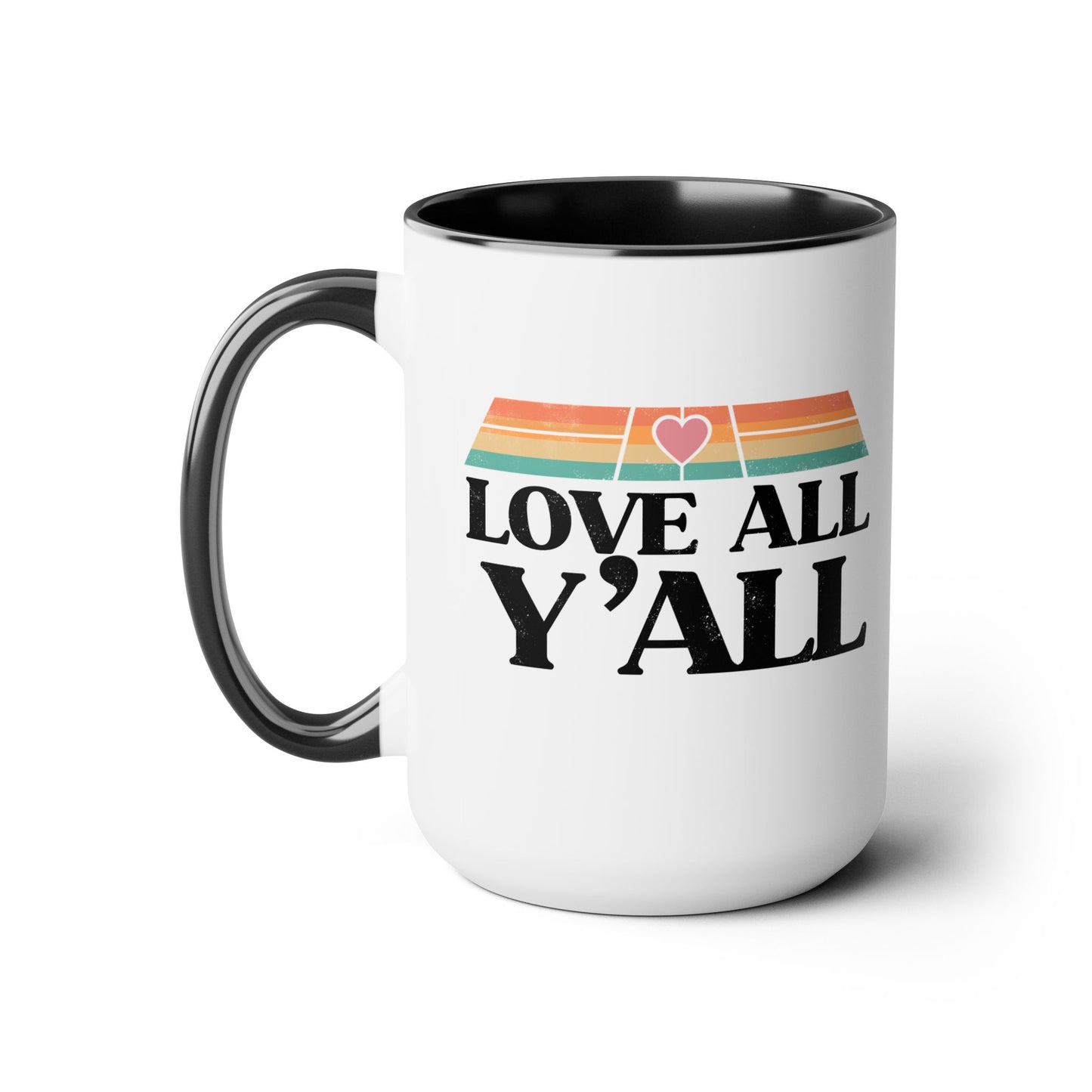 Love All Y'all Pickleball 15oz Coffee Mug