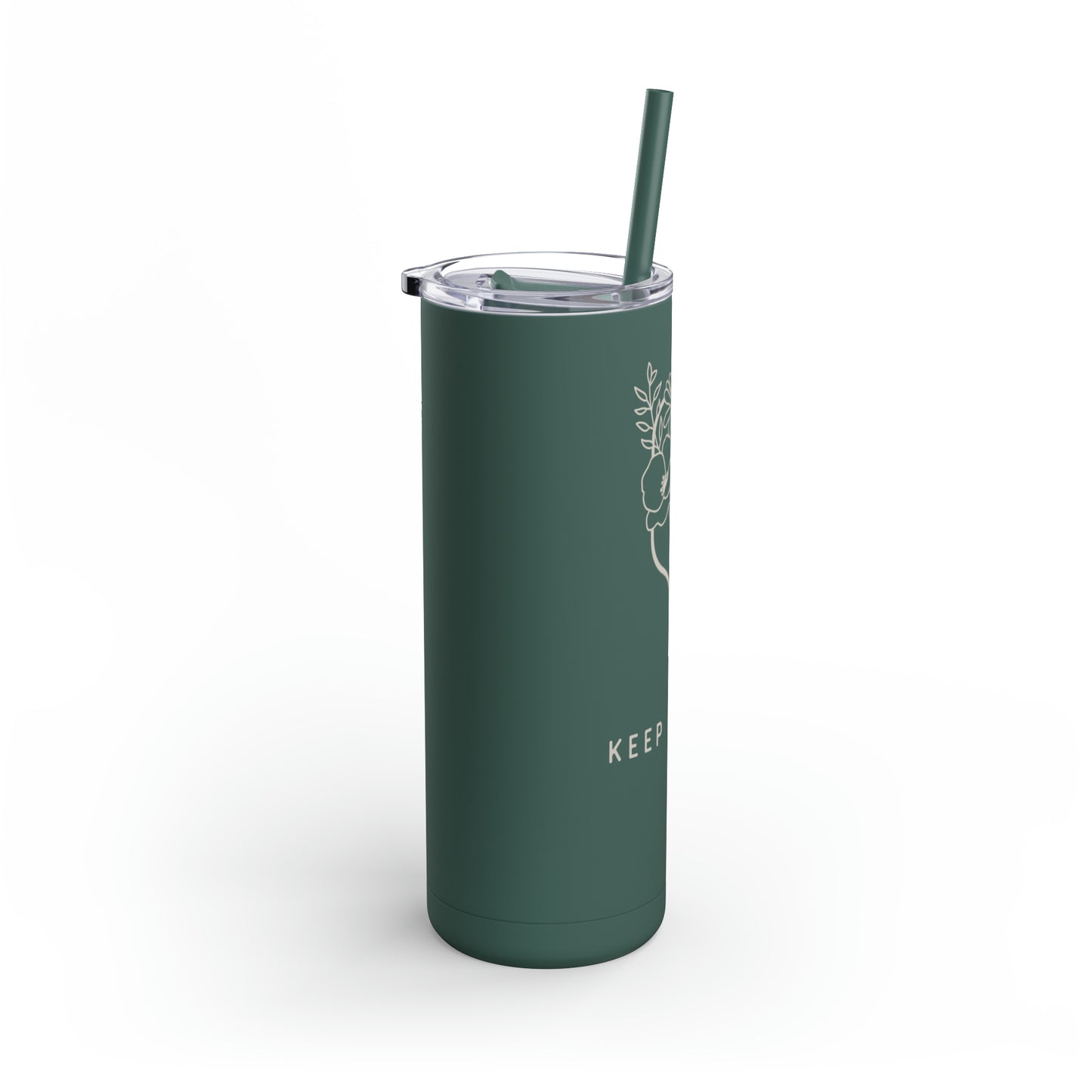 Keep Growing Skinny Matte Tumbler, 20oz