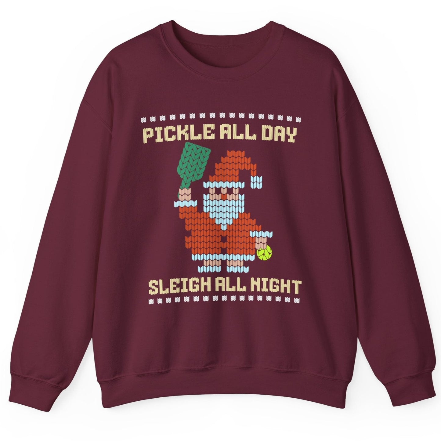 Pickleball All Day Ugly Christmas Sweater