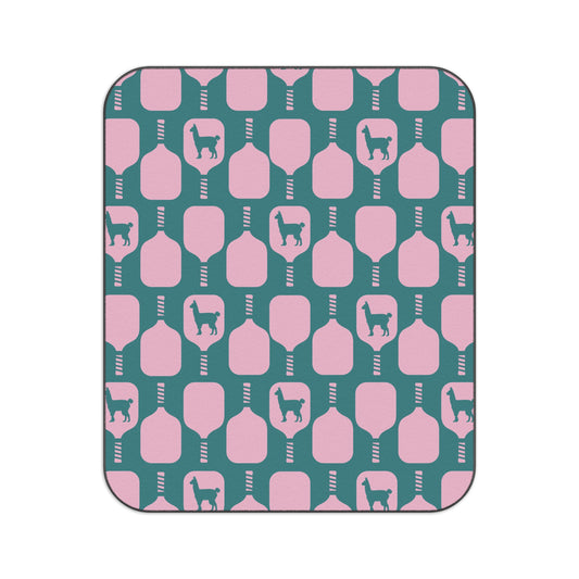Roll Up Volley Llama Pickleball Picnic Blanket