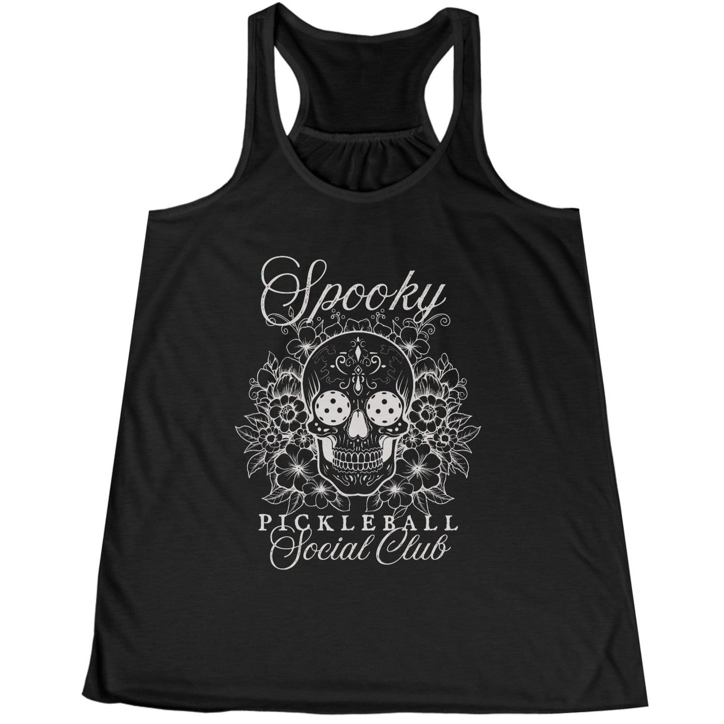 Spooky Pickleball Social Club Racerback Tank