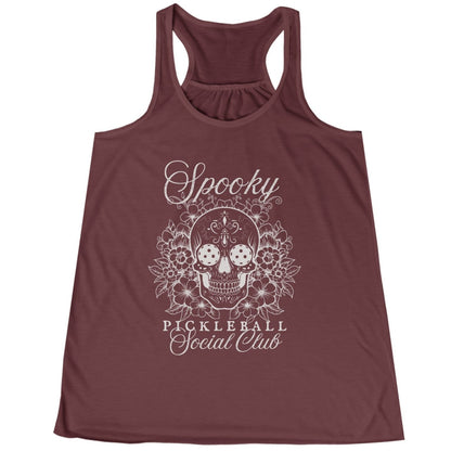 Spooky Pickleball Social Club Racerback Tank