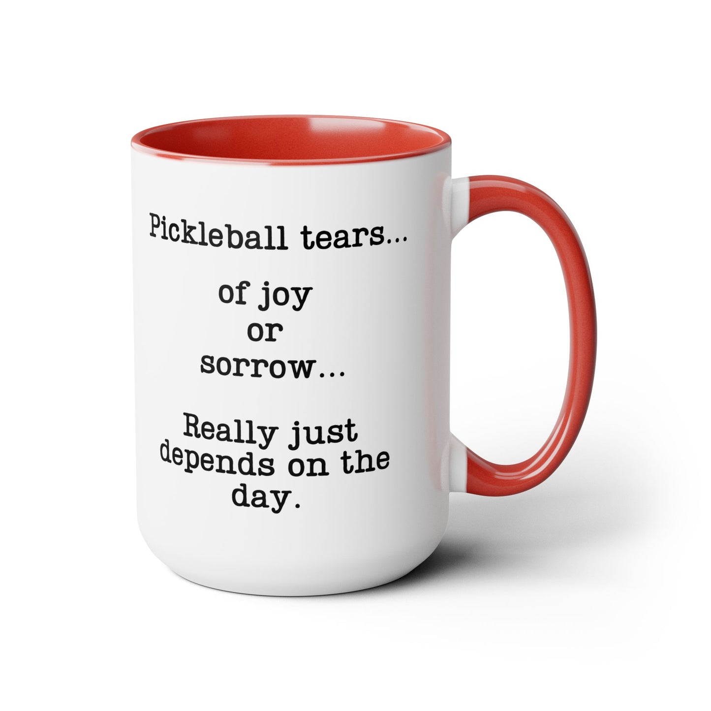 Pickleball Tear Holder 5oz Coffee Mug