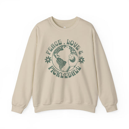 Peace Love & Pickleball Sweatshirt