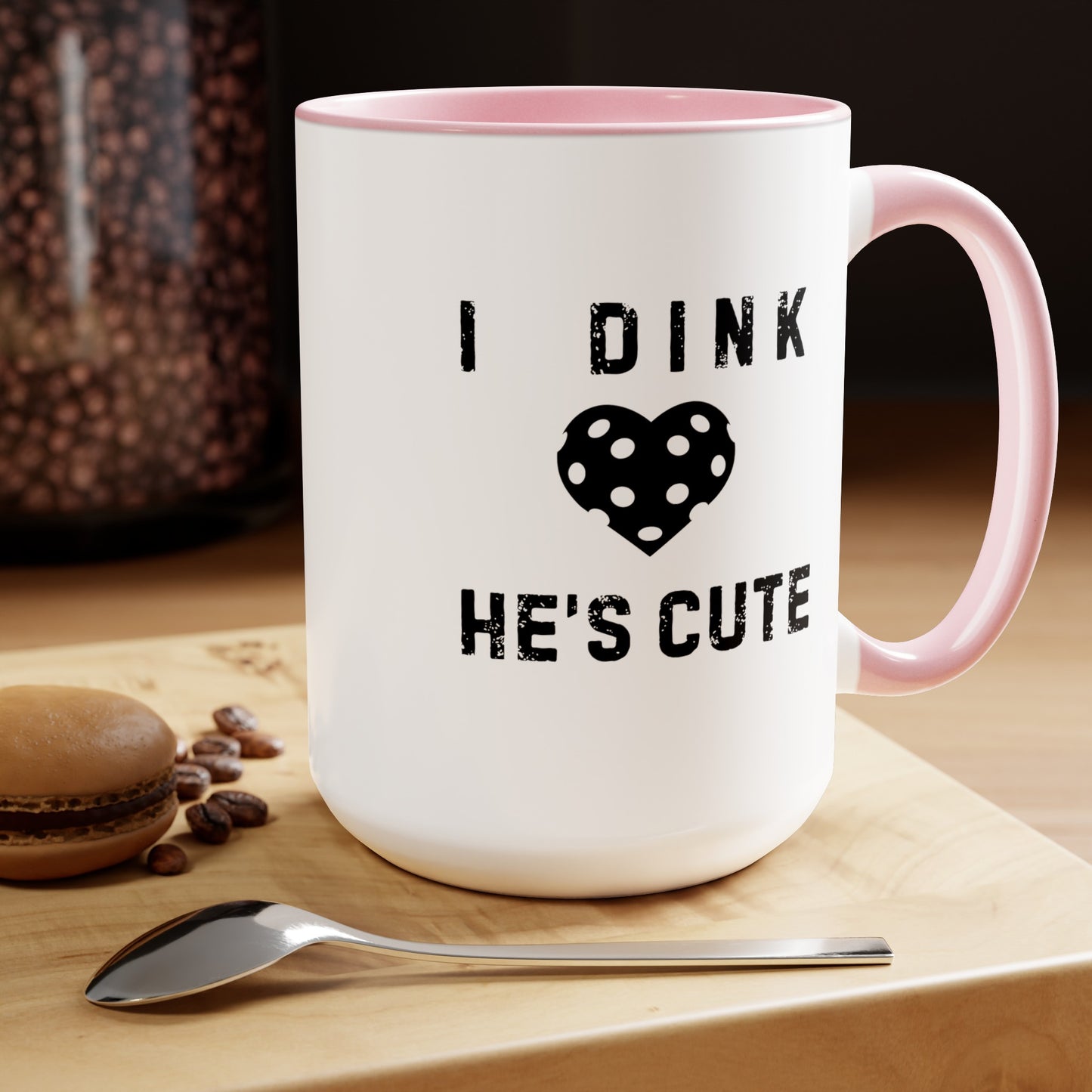 Dink He's Cute 15oz Coffee Mug