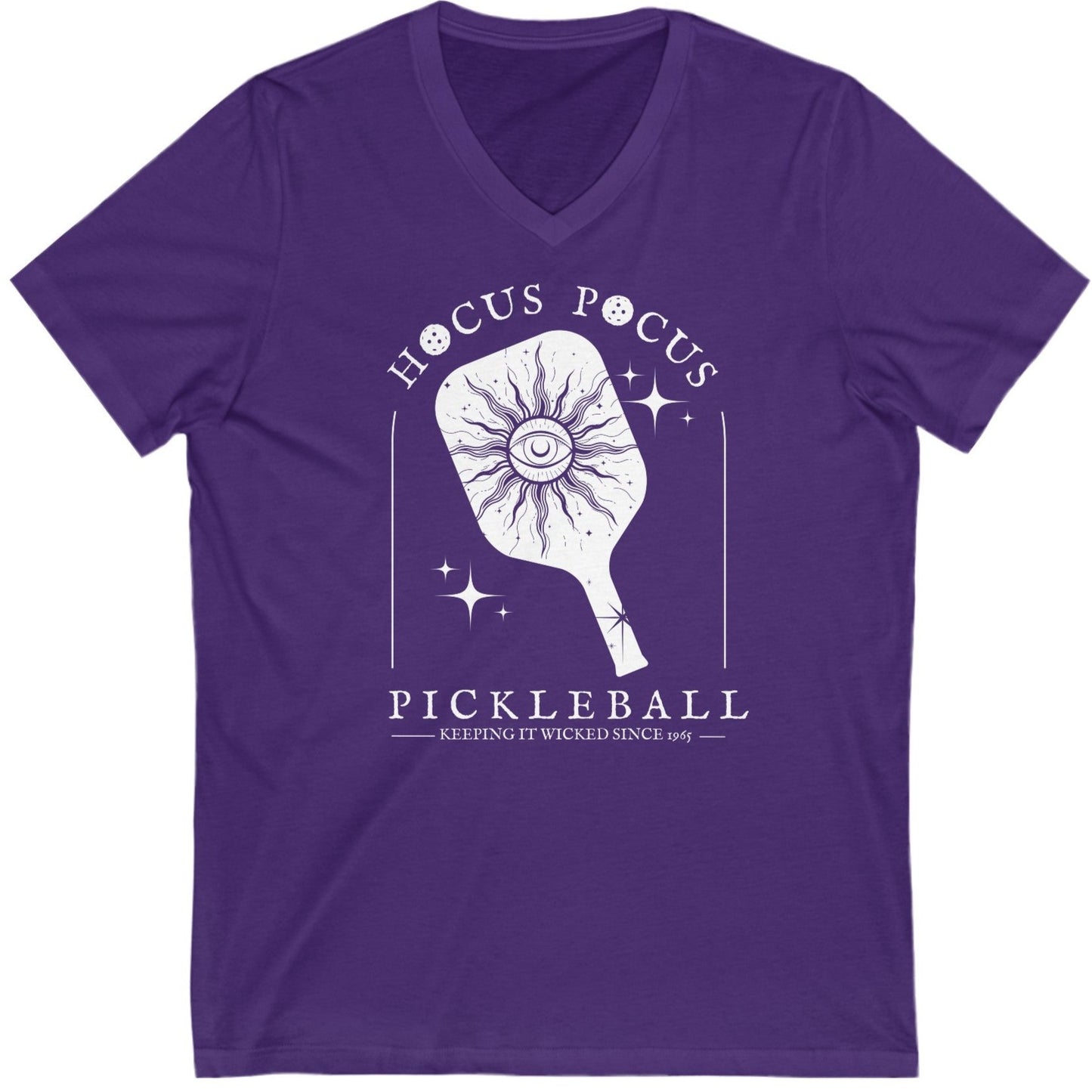 V-neck H*cus P*cus Pickleball Tee