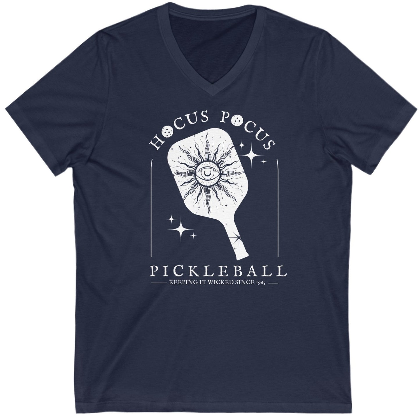 V-neck H*cus P*cus Pickleball Tee