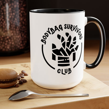 Bodybag Survivors Club 15oz Coffee Mug