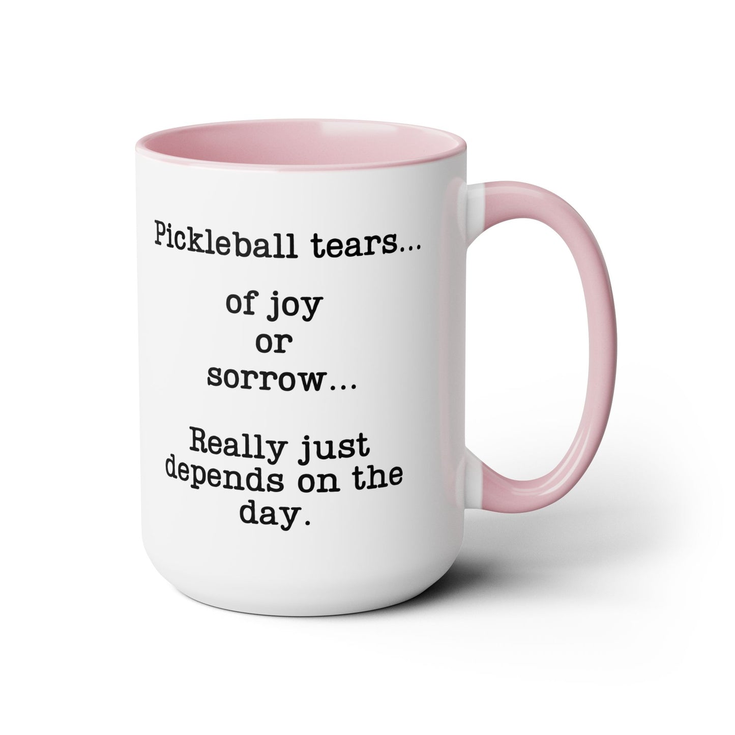 Pickleball Tear Holder 5oz Coffee Mug