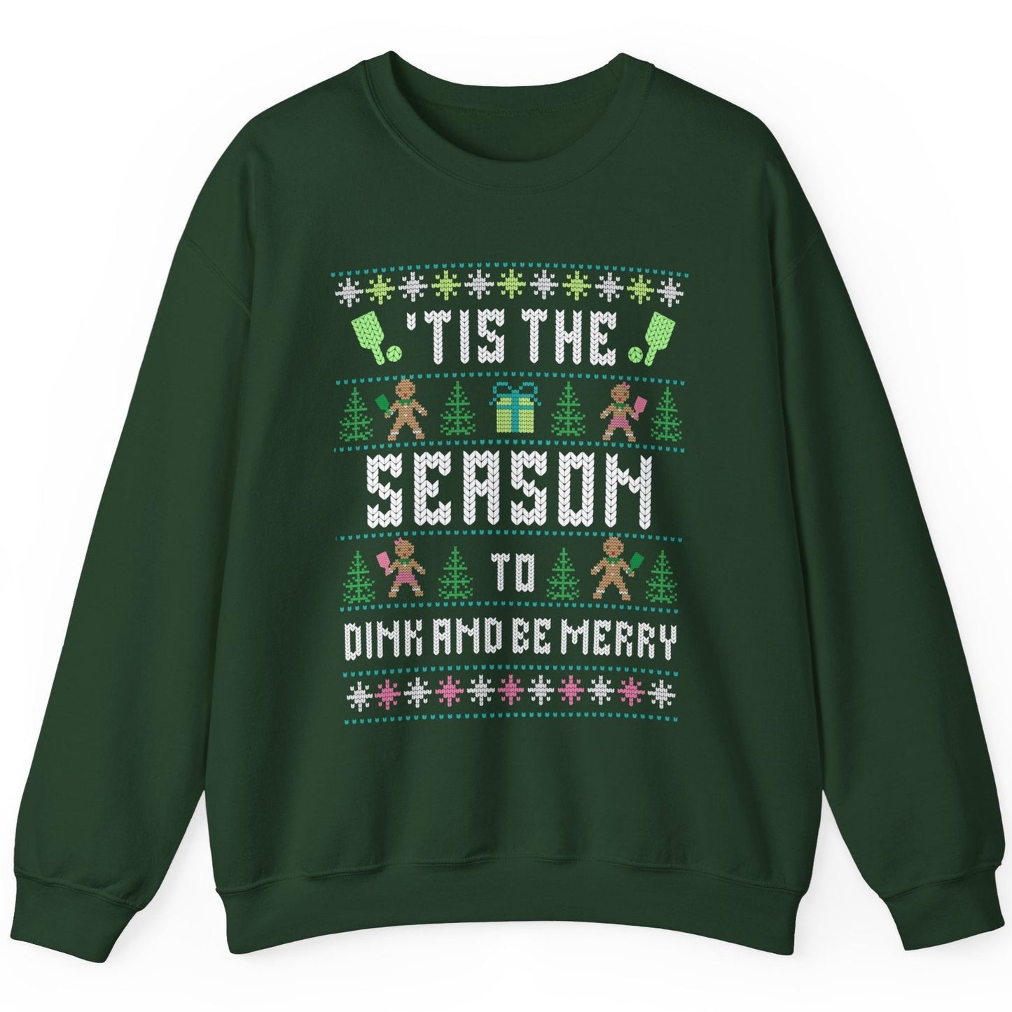 Tis the Season Ugly Pickleball Christmas Sweater