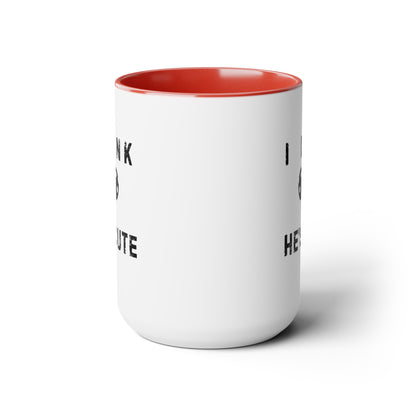 Dink He's Cute 15oz Coffee Mug