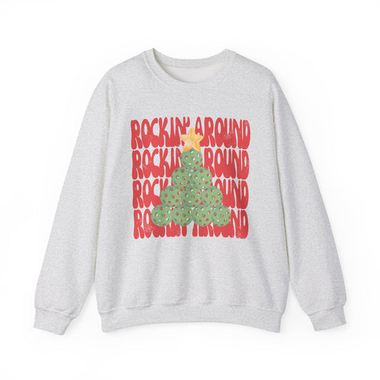 Rockin' Around The Ugly Pickleball Christmas Sweater