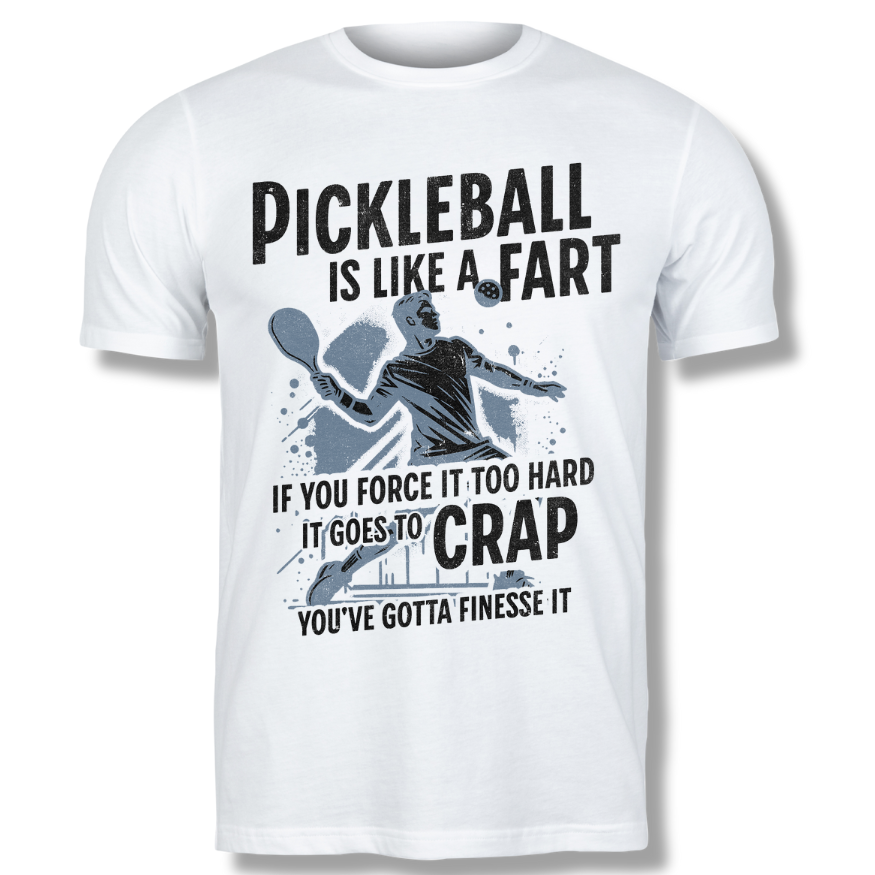 Pickleball Is Like a Fart Softstyle Cotton Tee