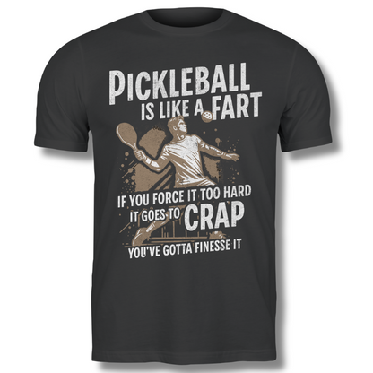 Pickleball Is Like a Fart Softstyle Cotton Tee