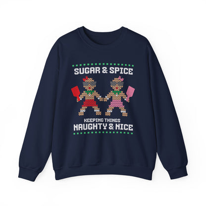 Naughty and Nice Ugly Christmas Sweater Sweatshirt