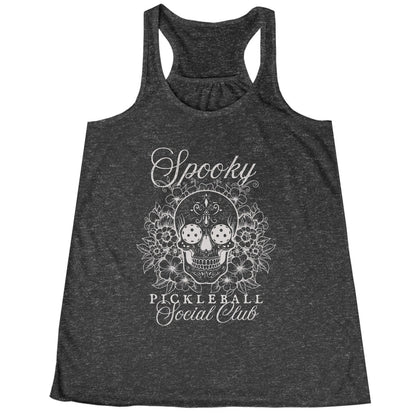 Spooky Pickleball Social Club Racerback Tank