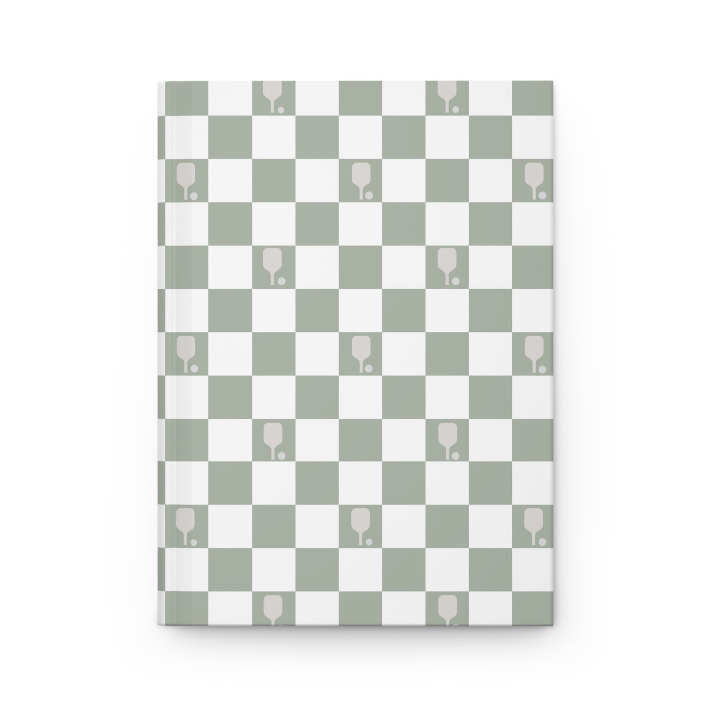 Sage Check Paddle Hardcover Journal Matte