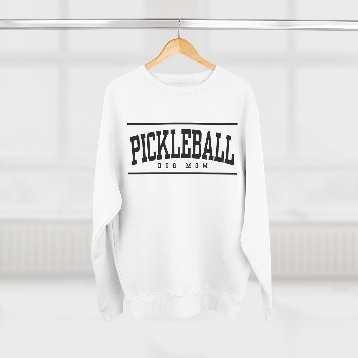 Pickleball Dog Mom Premium Sweatshirt