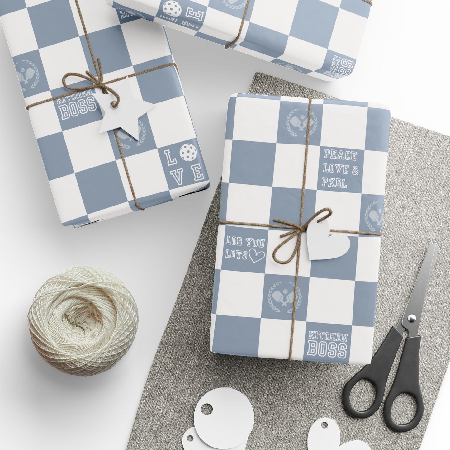 (Out of Stock) Preppy Pickle Blue Wrapping Paper