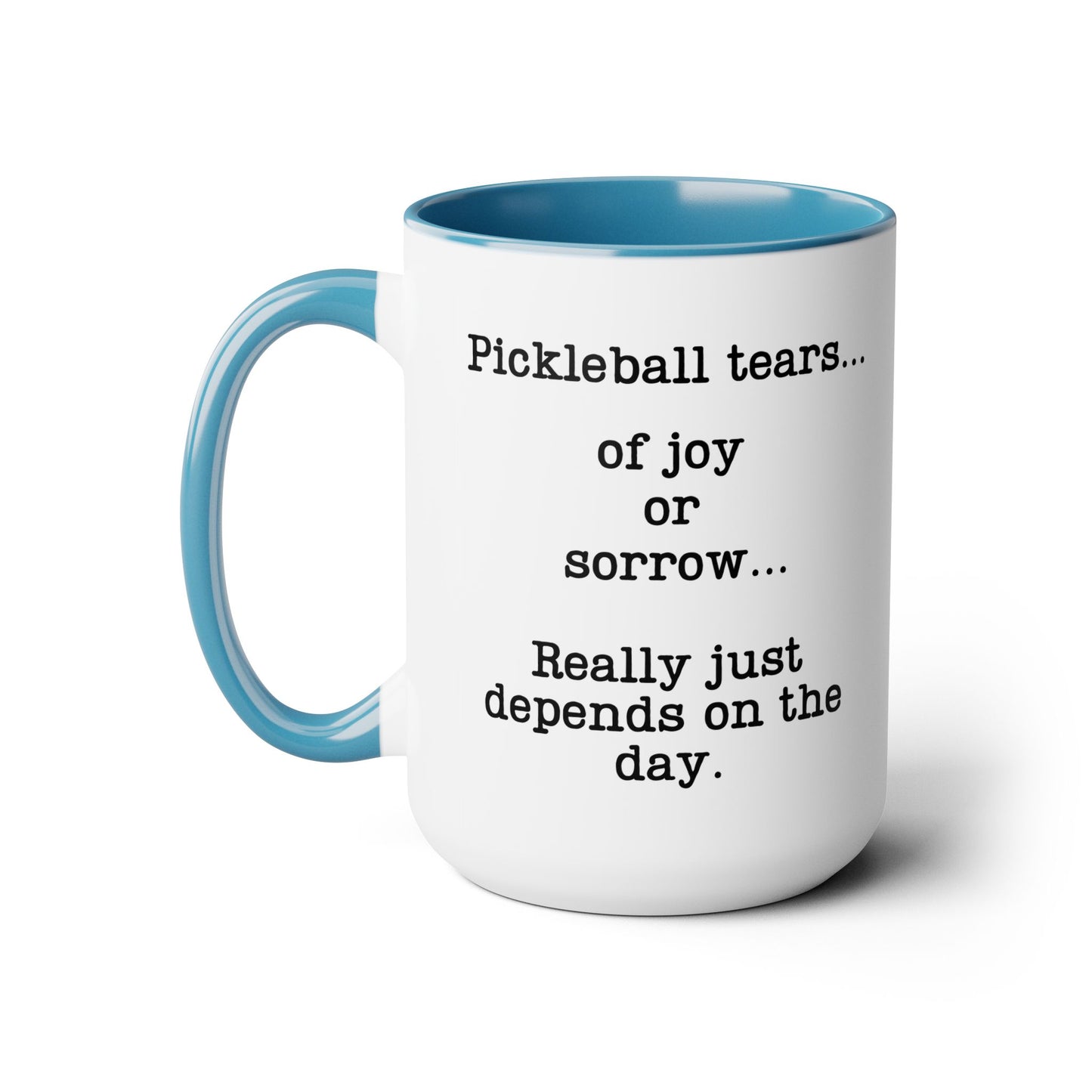 Pickleball Tear Holder 5oz Coffee Mug