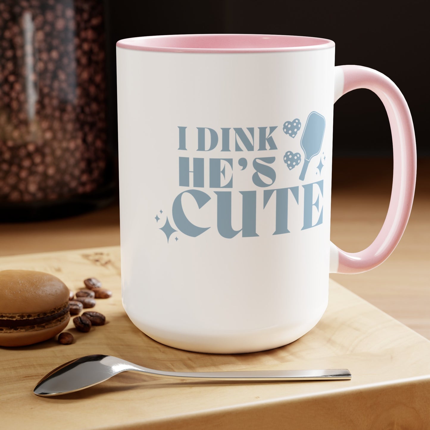 Retro I Dink He's Cute 15oz Coffee Mug