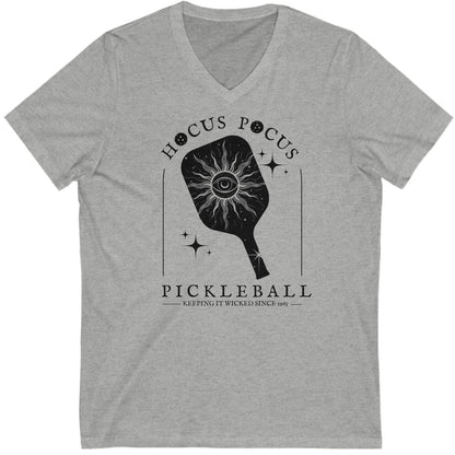 V-neck H*cus P*cus Pickleball Tee