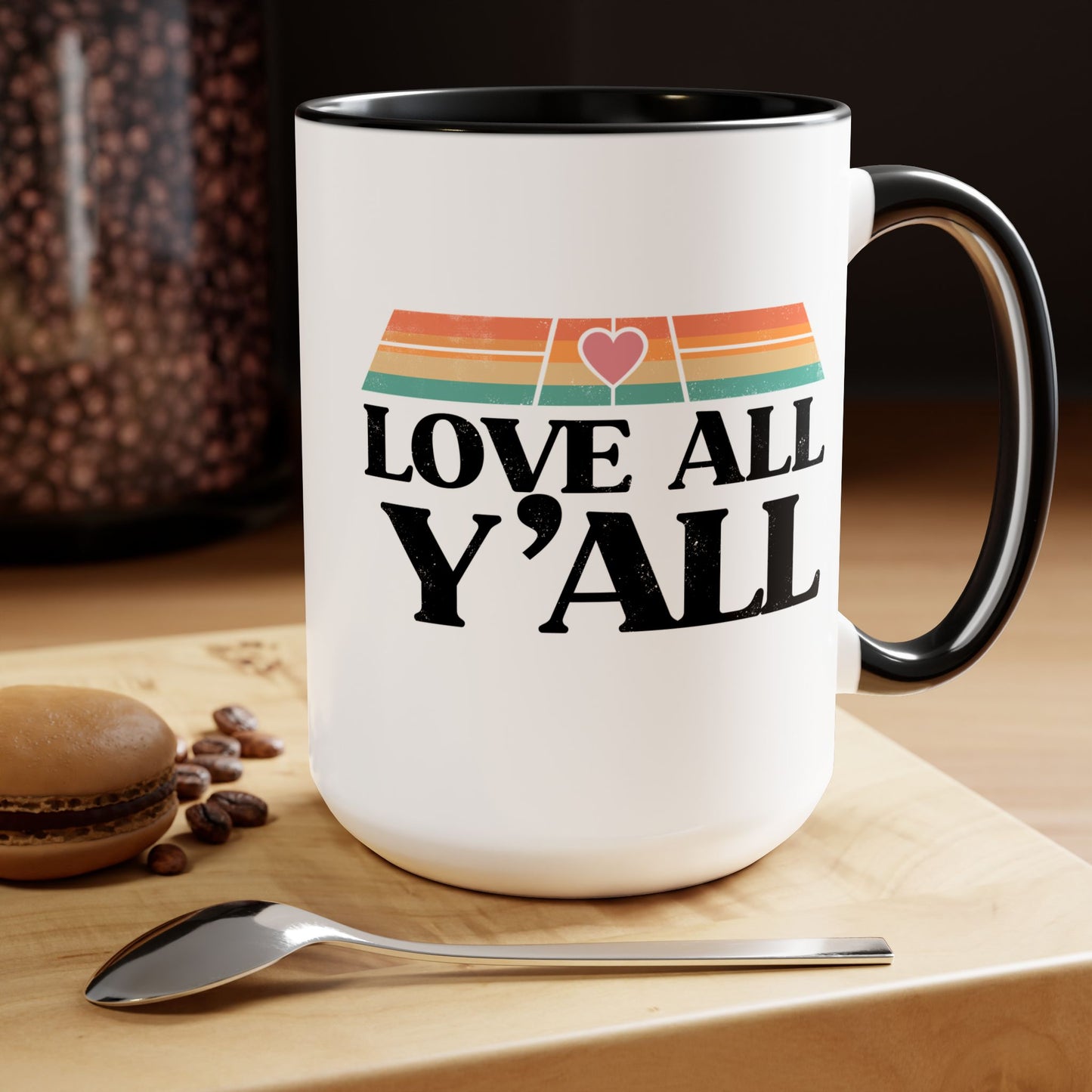 Love All Y'all Pickleball 15oz Coffee Mug