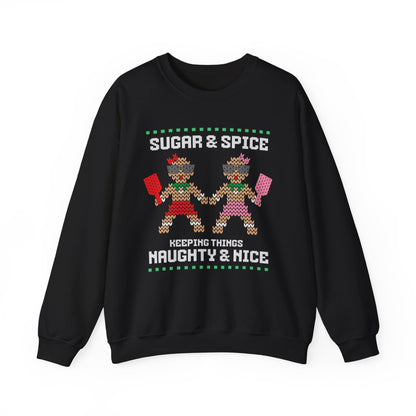 Naughty and Nice Ugly Christmas Sweater Sweatshirt – The Picklehood