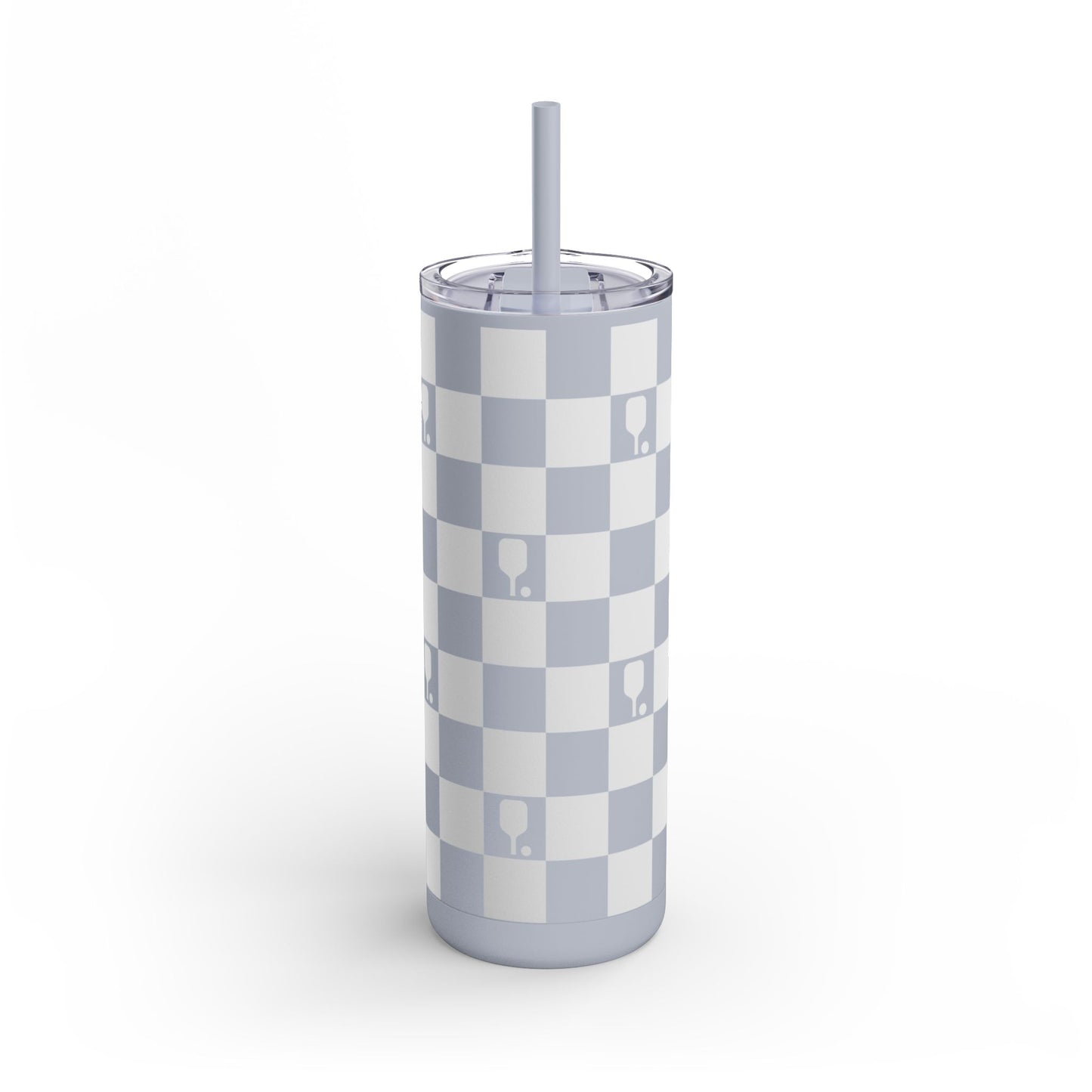 Checkered Pickleball Matte Tumbler, 20oz