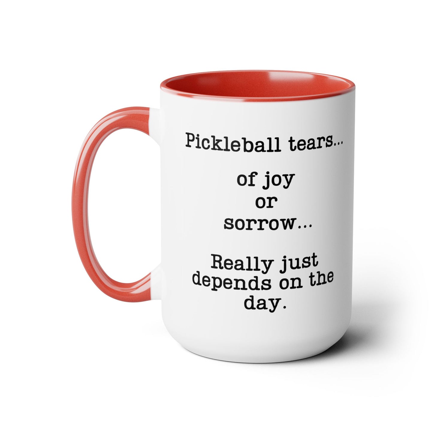 Pickleball Tear Holder 5oz Coffee Mug