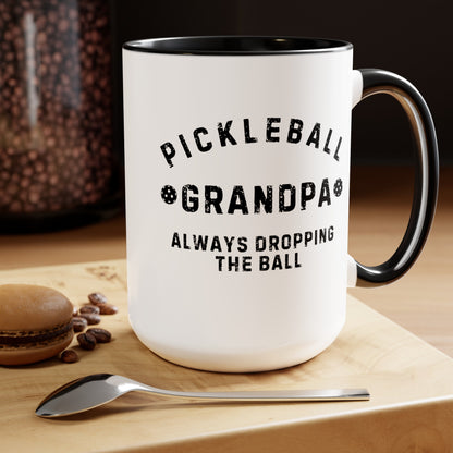 Pickleball Grandpa 15oz Coffee Mug