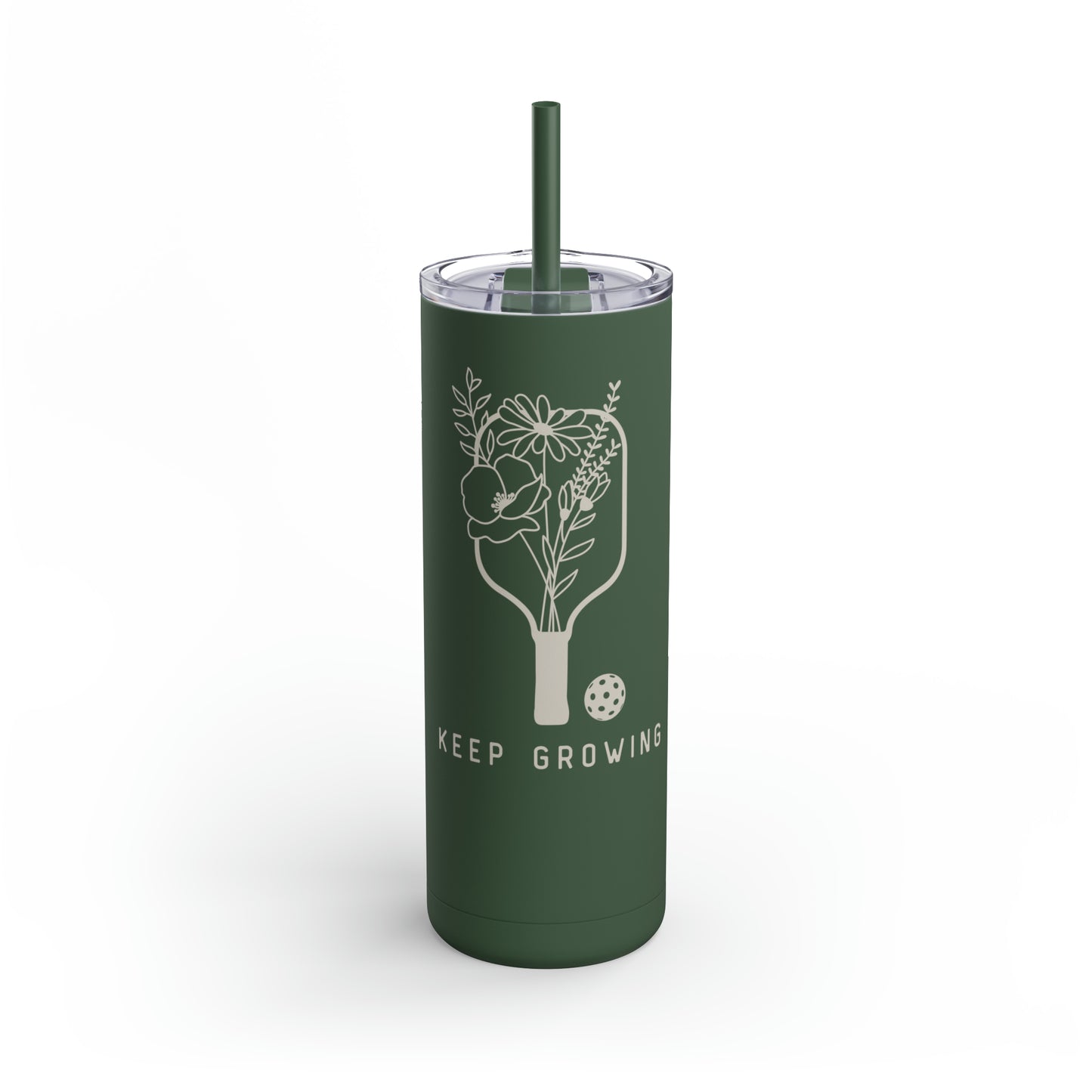 Keep Growing Skinny Matte Tumbler, 20oz