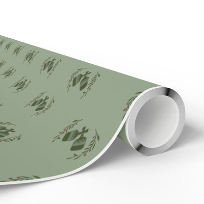 (Out of Stock) Pickle Me Green Wrapping Paper