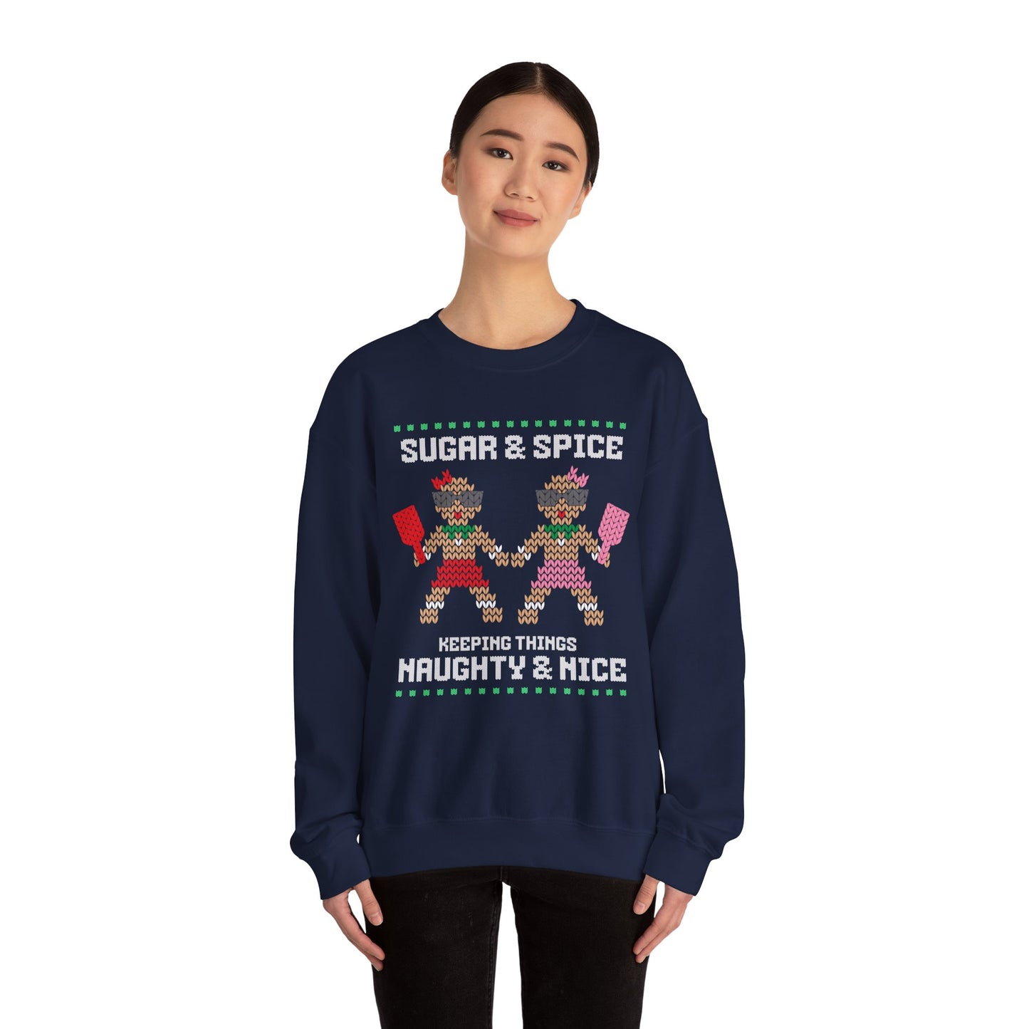 Naughty and Nice Ugly Christmas Sweater Sweatshirt