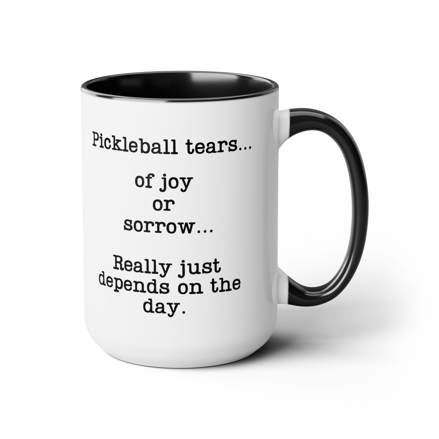 Pickleball Tear Holder 5oz Coffee Mug