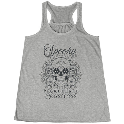 Spooky Pickleball Social Club Racerback Tank