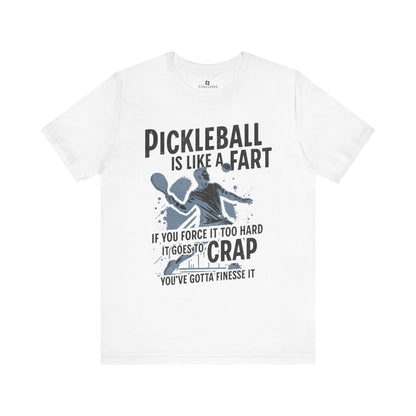 Pickleball Is Like a Fart Softstyle Cotton Tee