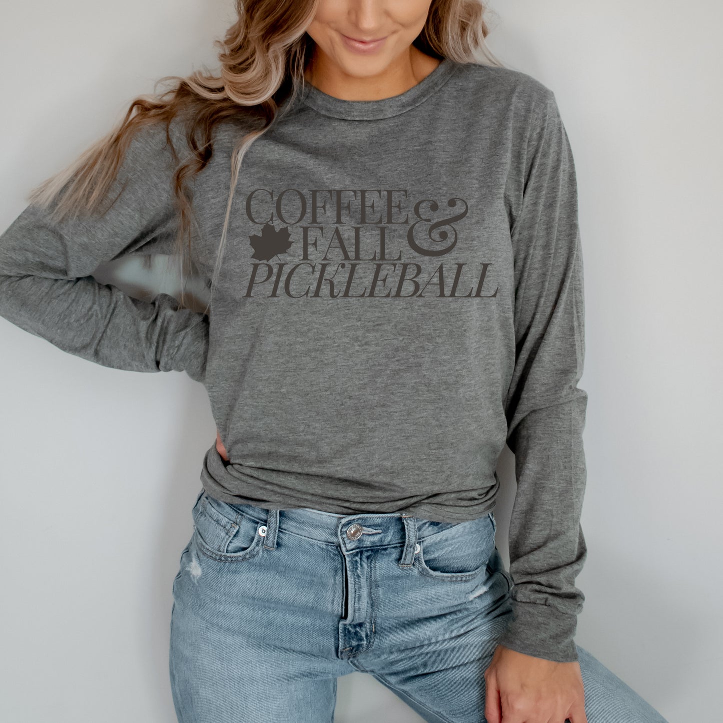 Fall Pickleball Long Sleeve Tee