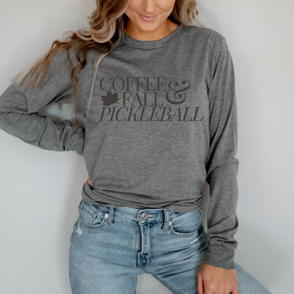 Fall Pickleball Long Sleeve Tee