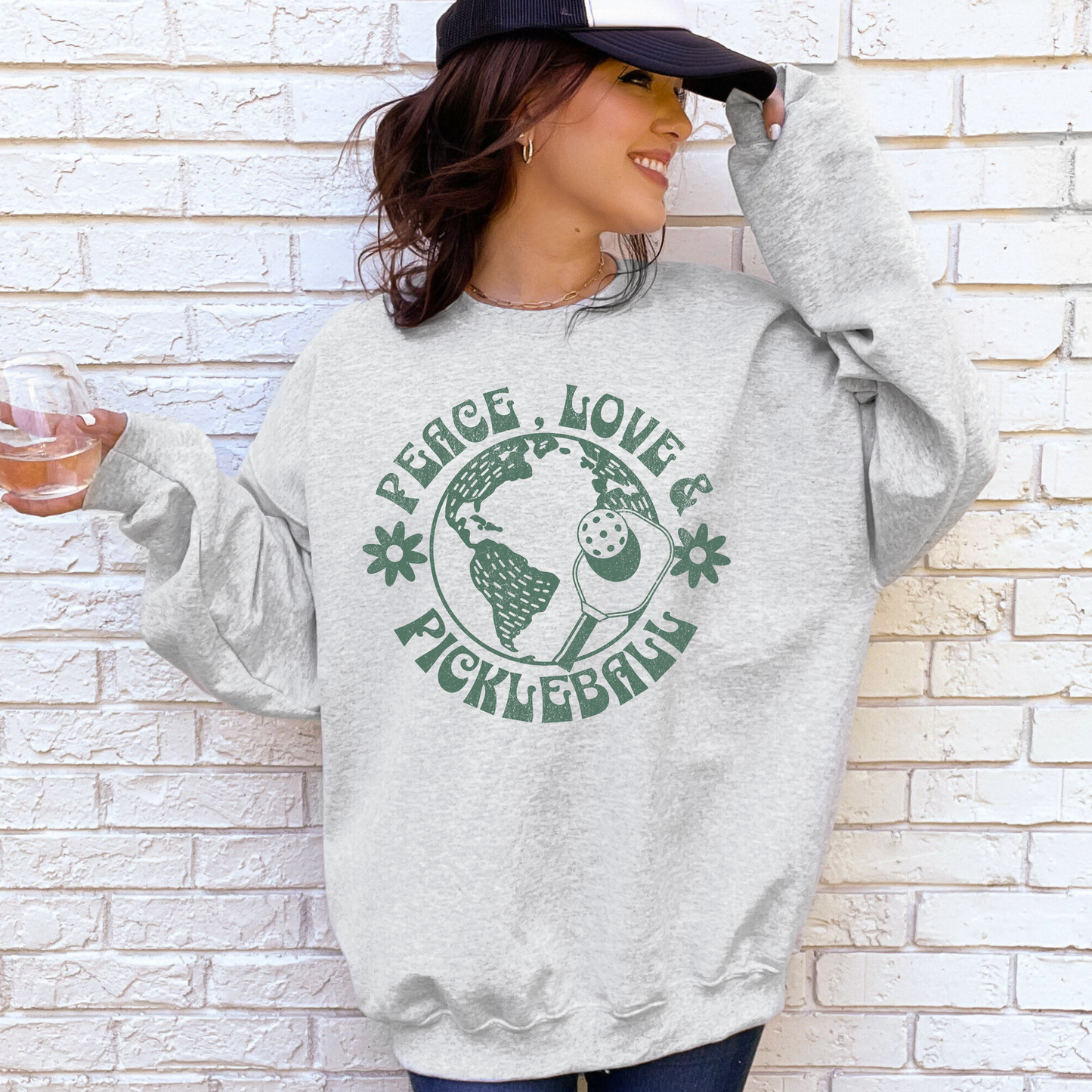 Peace Love & Pickleball Sweatshirt