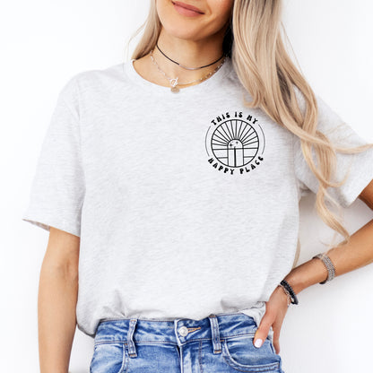 This is My Happy Place Retro Unisex Cotton Tee