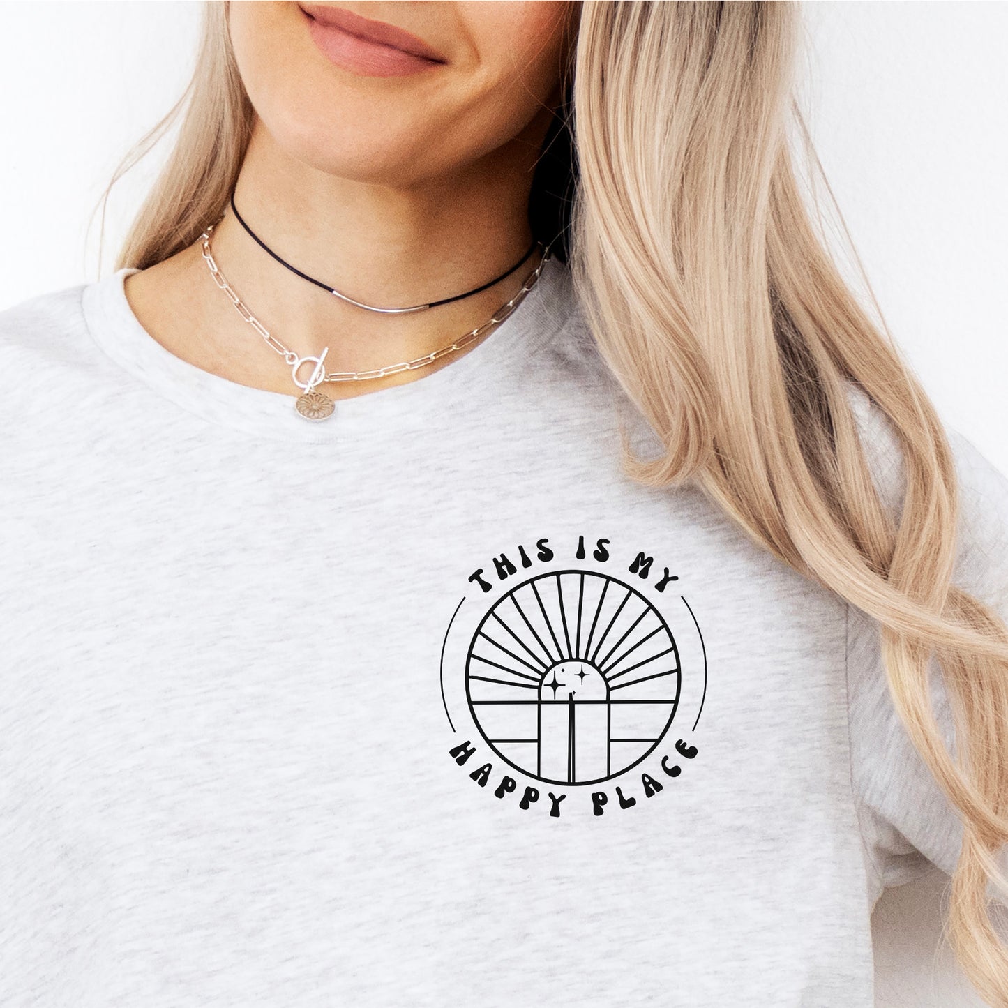 This is My Happy Place Retro Unisex Cotton Tee