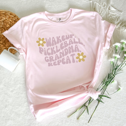 Pickleball Grandma  Repeat Cotton Unisex Tee