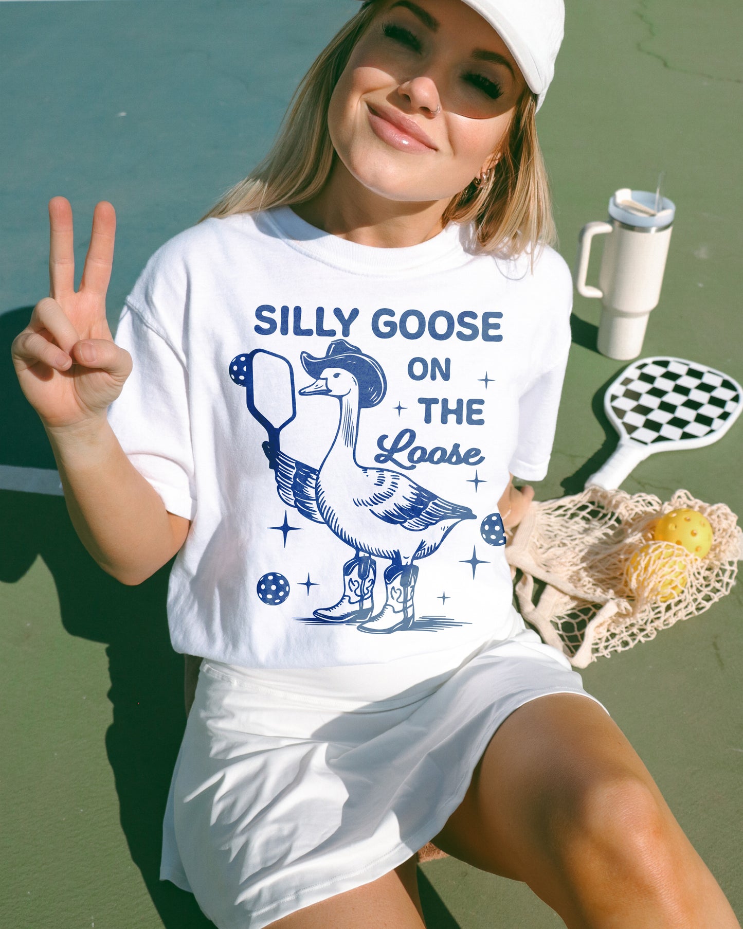 Silly Goose on the Loose Cotton Tee