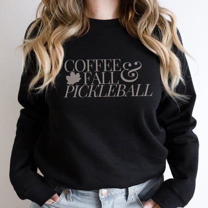 Coffee Fall & Pickleball Sweatshirt