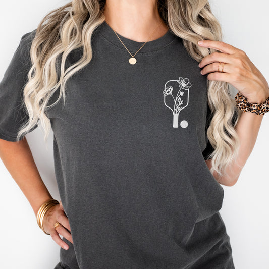 Embroidered Floral Paddle Tee