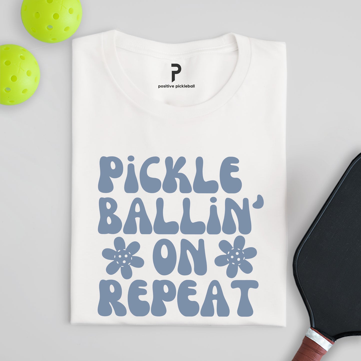 Pickleballin' On Repeat Unisex Cotton Tee