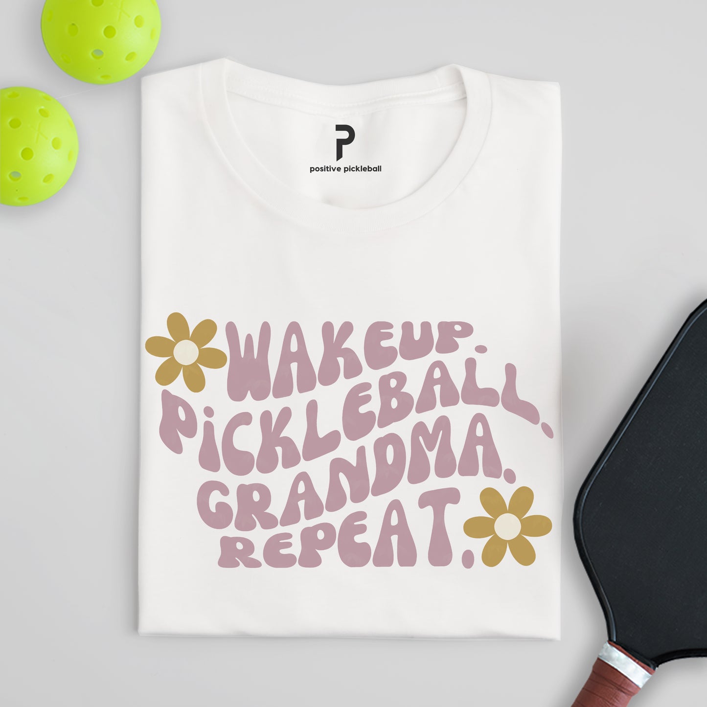 Pickleball Grandma  Repeat Cotton Unisex Tee